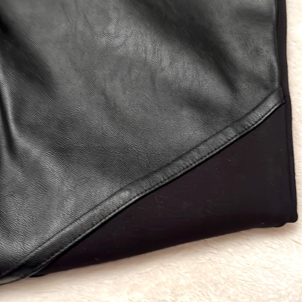 NU Denmark Black Faux Leather Pants Size M - Picture 2 of 9